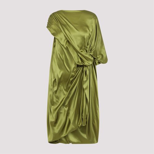 Dalant Silk Dress with Lateral Knot