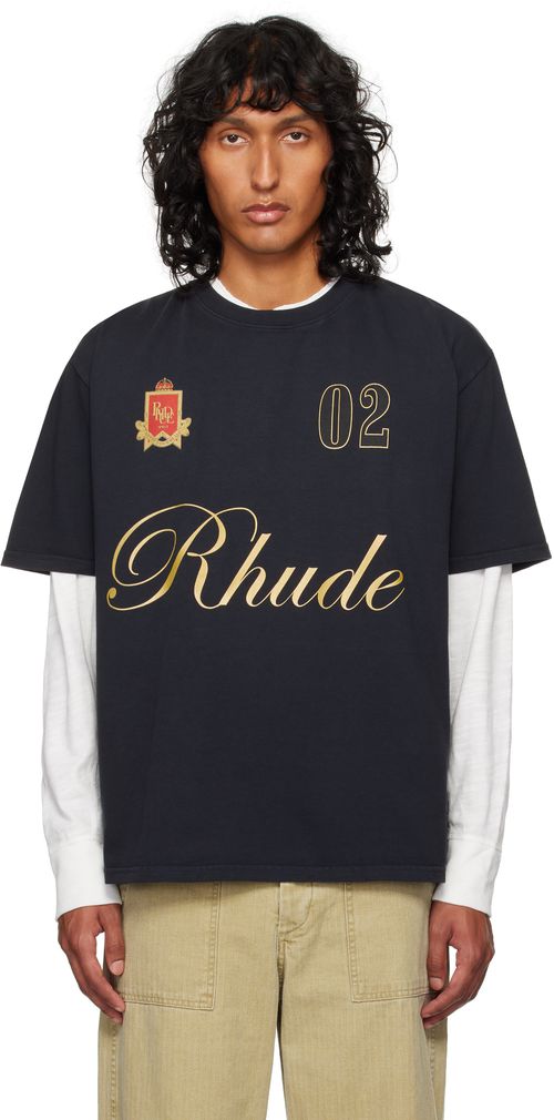 Rhude Black 'Rhude' Script T-shirt