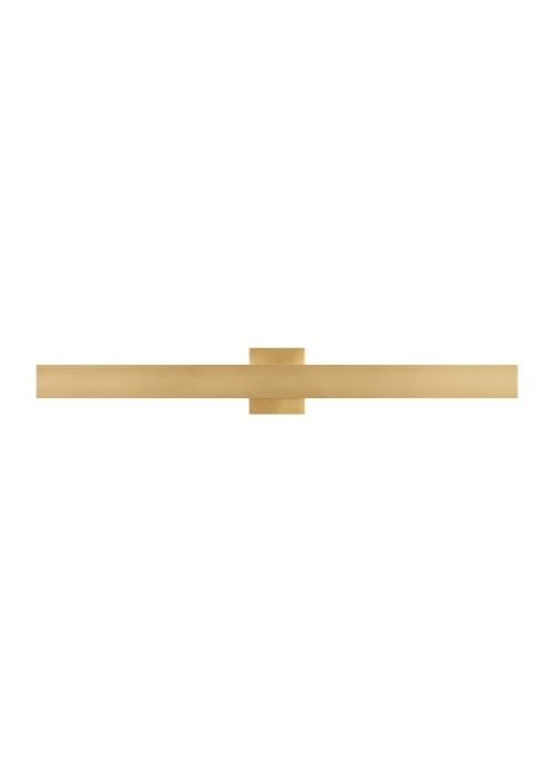 Natural Brass LED Bath Vanity from the Bau Collection