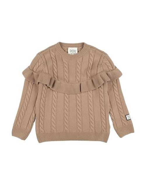 Kid Girl Sweater Camel Size 12 Virgin Wool, Polyester