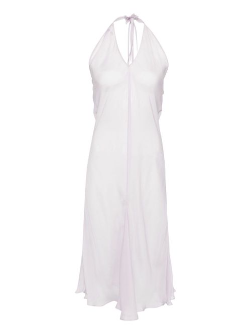 Papillon tetine keyhole halter dress - Purple