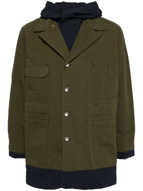Single-breasted coat - Green