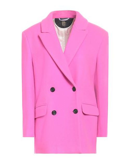 Woman Coat Fuchsia Size 6 Virgin Wool