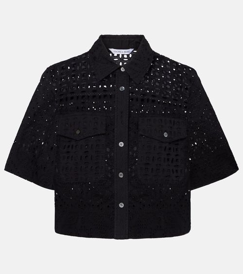 Spruce embroidered cotton shirt
