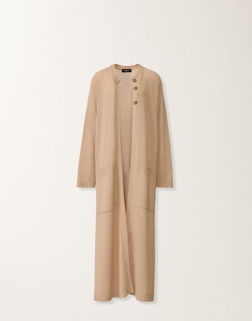 Cardigan in Platinum, beech