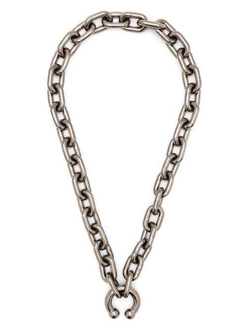 Oversized chain-link necklace - Silver