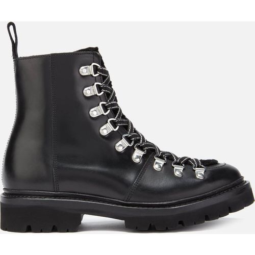 Grenson Women's Nanette Leather/Shearling Hiking Style Boots - Black - UK 3