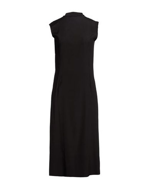 Woman Midi dress Black Size S Silk, Elastane