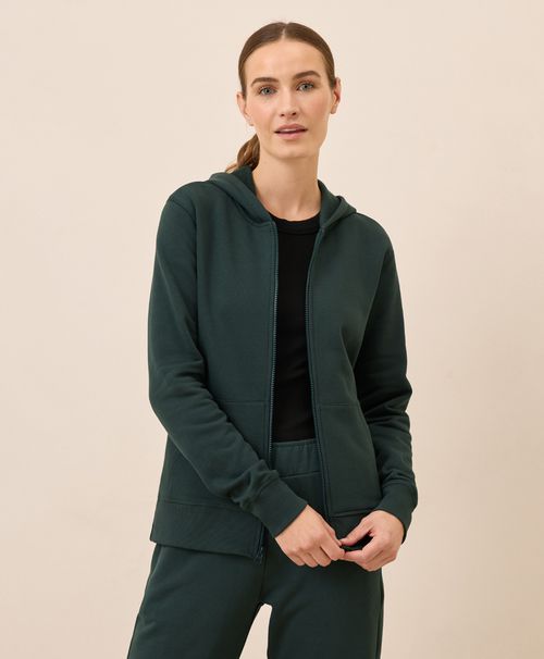 Women's Dark Spruce Brushed Fleece Zip Hoodie