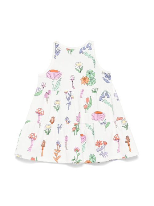 Floral-print dress - White