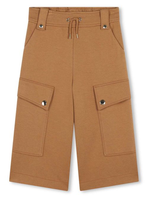 Wide-leg cargo trousers - Brown