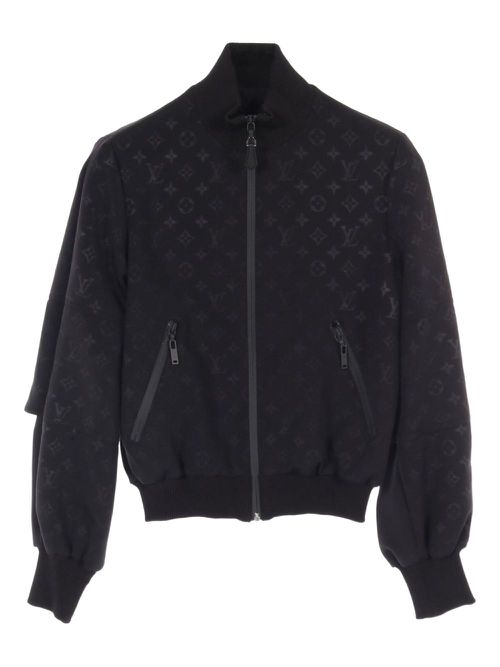 Louis Vuitton Pre-Owned 2020s Monogram Eclipse-pattern jacket - Black