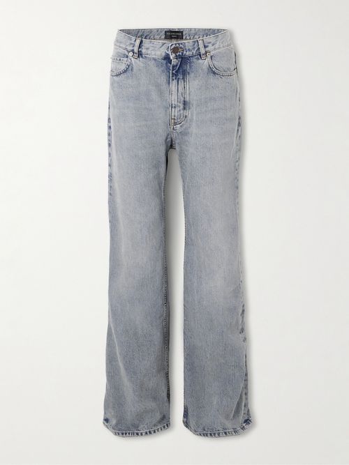Distressed Low-rise Flared Jeans