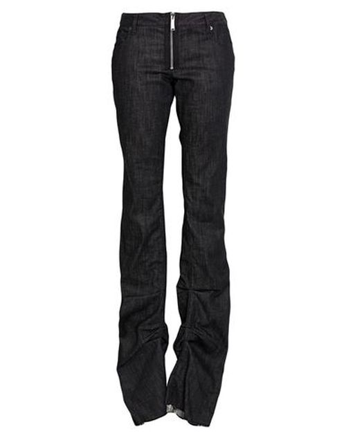 Woman Jeans Black Size 2 Cotton, Elastane
