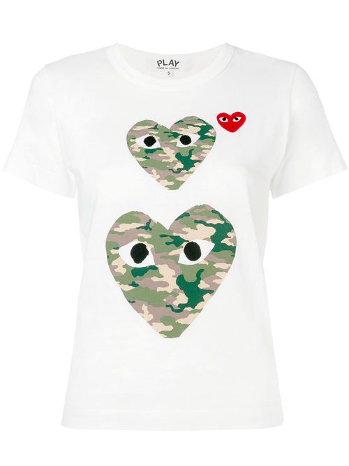 Heart eyes T-shirt - White