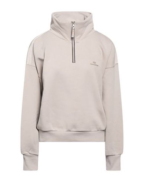 Woman Sweatshirt Light grey Size L Cotton, Polyester
