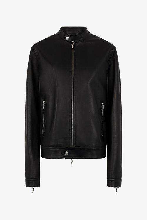 Biker Jacket With Fang Details