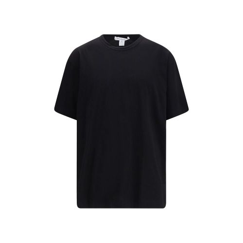 Oversized Cotton Crewneck T-Shirt — Black