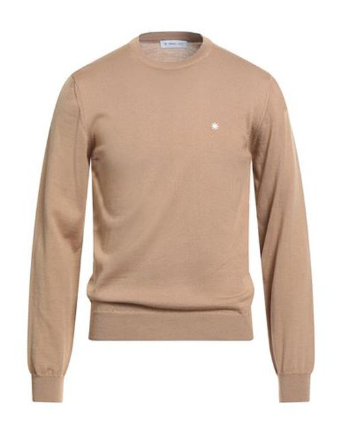 Man Sweater Camel Size XL Wool