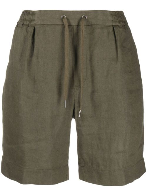 Dorset drawstring linen shorts - Green