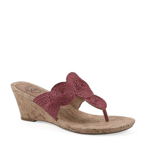 Women's Affogato Wedge Sandals (Raspberry Smooth)