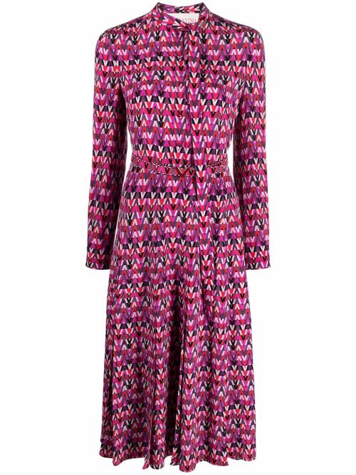 Valentino Garavani Optical print shirtdress - Pink