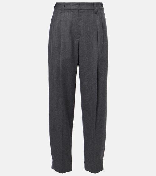 Baggy Sartorial high-rise wool straight pants