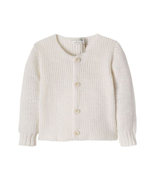 Baby Gertrudis cotton and linen cardigan