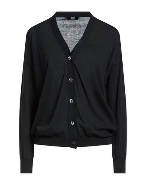 The Fine Essentials Woman Cardigan Black Size 4 Cotton