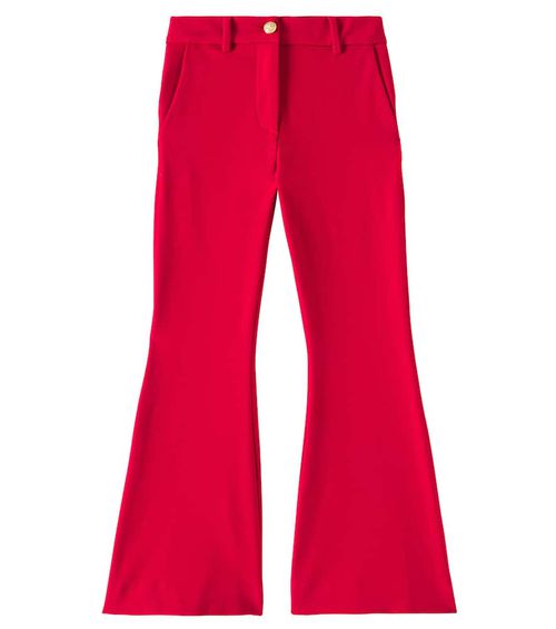 High-rise flared pants
