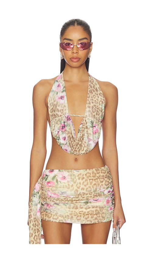 Tiger mist risa top en color marrón L también en M, S, XL
