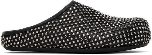 Marni Black Fussbett Sabot Slippers