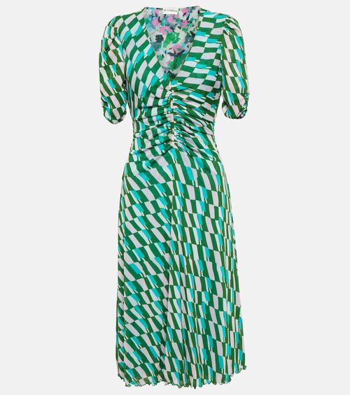 Diane von Furstenberg Koren printed minidress