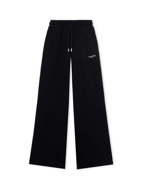 Bookish Flowers Regular Sweatpants - Female Pants & Denims Black