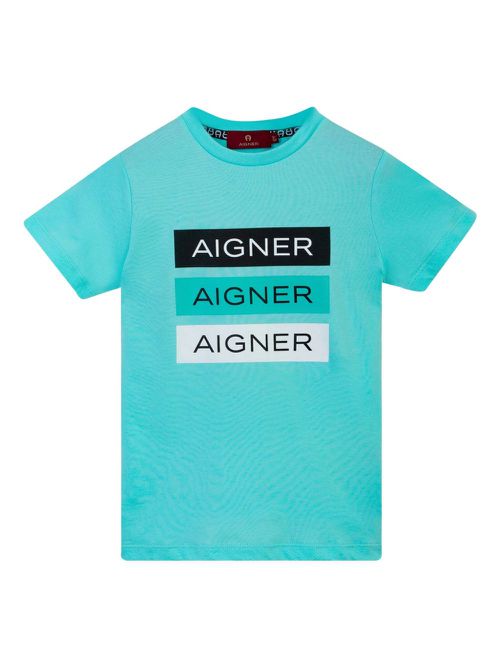 Graphic logo short-sleeve T-shirt - Blue
