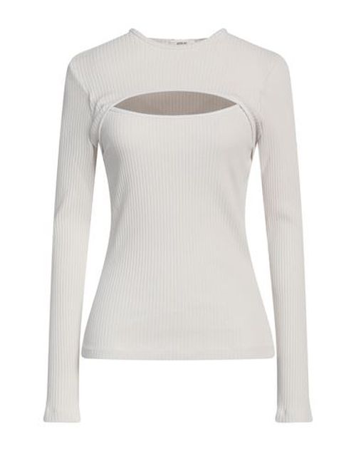 Agolde Woman Top Off white Size L Organic cotton, Elastane