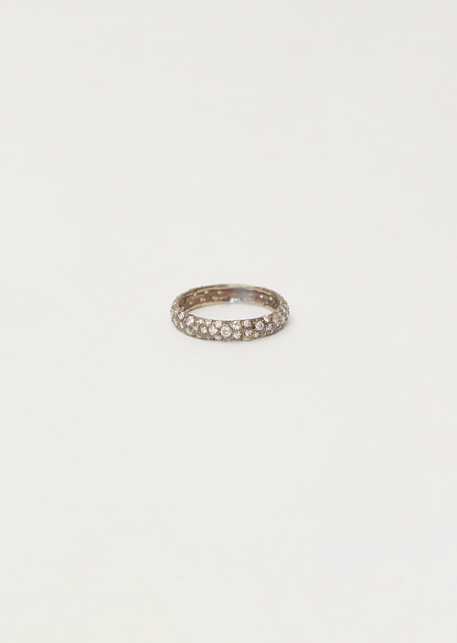 Noguchi Bijoux Melee Embedded Wide Ring 14K WG