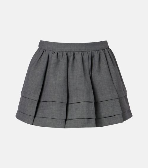 Gathered miniskirt