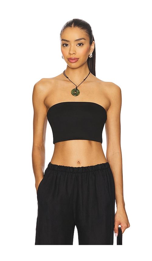 Enza Costa Essential Bandeau Top in White - White. XL also in S