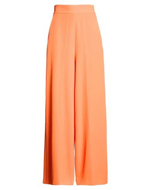 Woman Pants Orange Size L Polyester, Elastane