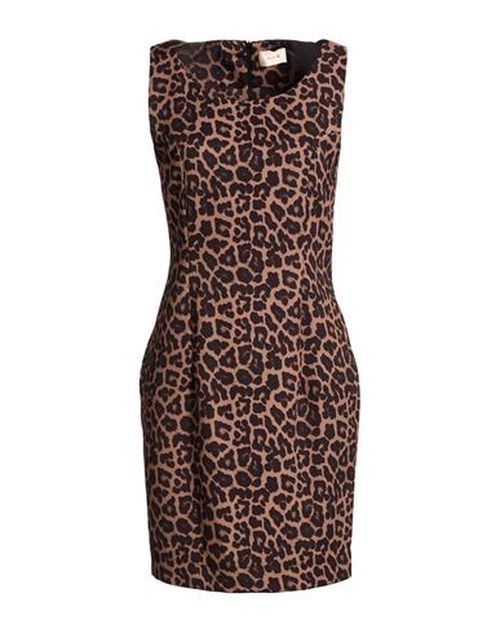 Woman Mini dress Camel Size 10 Polyester, Elastane