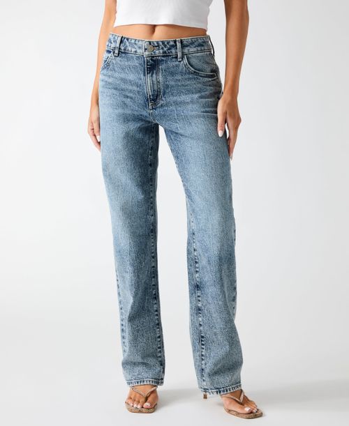 Women's Gaia Relaxed Straight Jeans - Sky High Blue