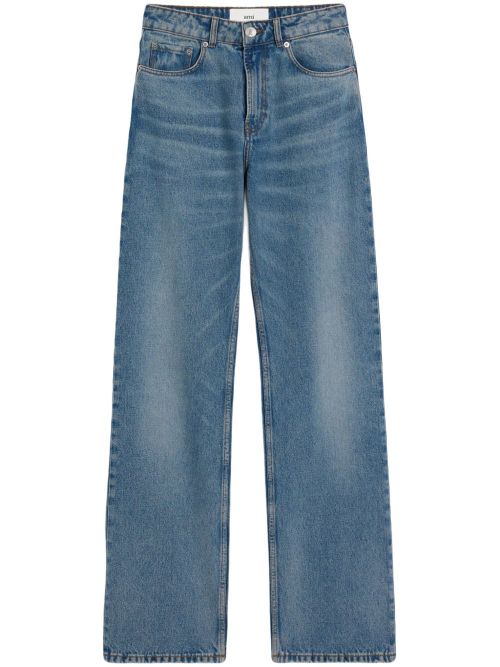 Large Fit Denim Jeans — Blue