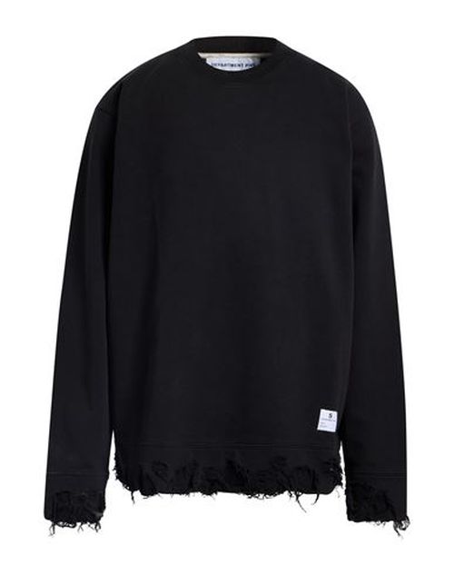 Man Sweatshirt Black Size XL Cotton
