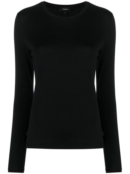 Long-sleeved cotton T-Shirt - Black