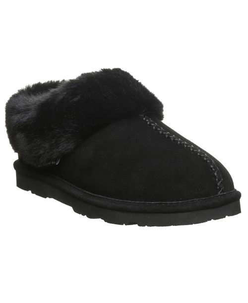 Women's Bella Suede Slip-On Slippers - Black