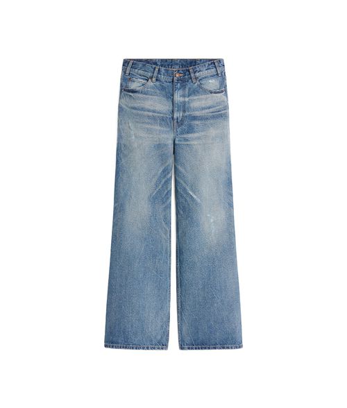 Flared surf jeans in summer dazed wash denim