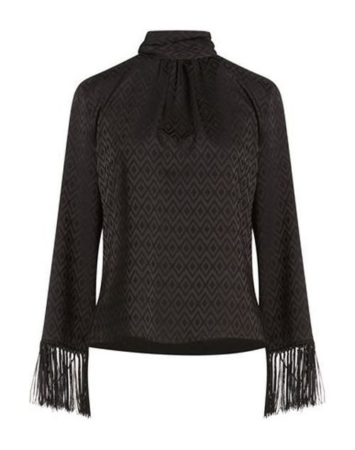 Woman Top Black Size 4 Polyester, Elastane