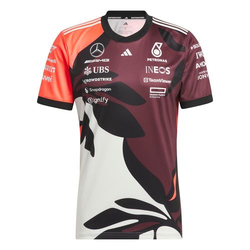 ADIDAS PERFORMANCE Maglia funzionale 'Mercedes - AMG Petronas Formula One Team Driver' rosso vino / rosso arancione / nero / bianco