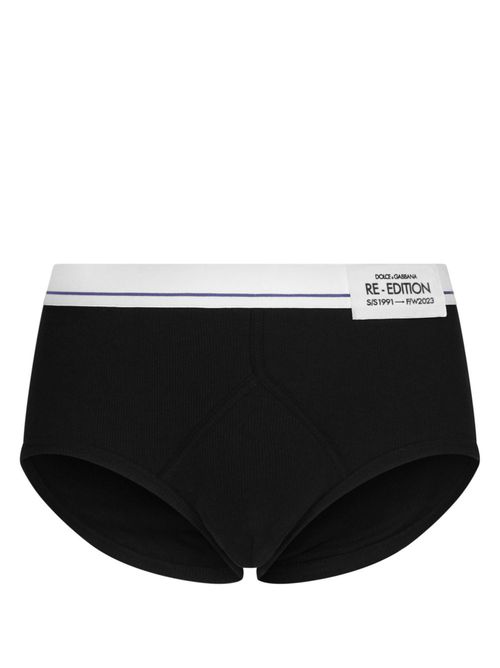Brando ribbed cotton briefs - Black